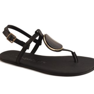 CoqueFlex Sandalia Micropelle Negro