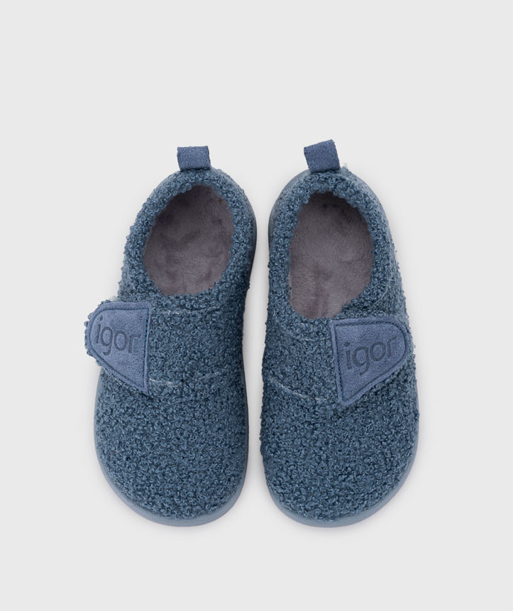 Igor Zapatillas de Casa Rizo Azul