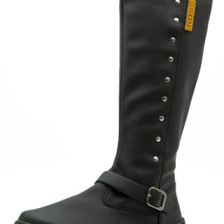 FlexiNens Bota Alta Negras Tachuelas 9092PLUS-S